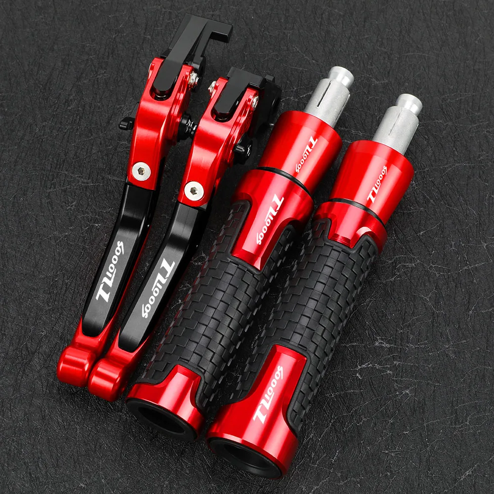 

For Suzuki TL1000S 1997 1998 1999 2000 2001 Accessories Motorcycle Adjustable CNC Brake Clutch Levers Handlebar Hand Grips ends