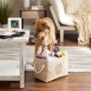 1pc Foldable Storage Baskets Cute Claw Pattern Fabric Organizer Collection Bin Box with Durable Handles For Pet Dog Cat Toys 1