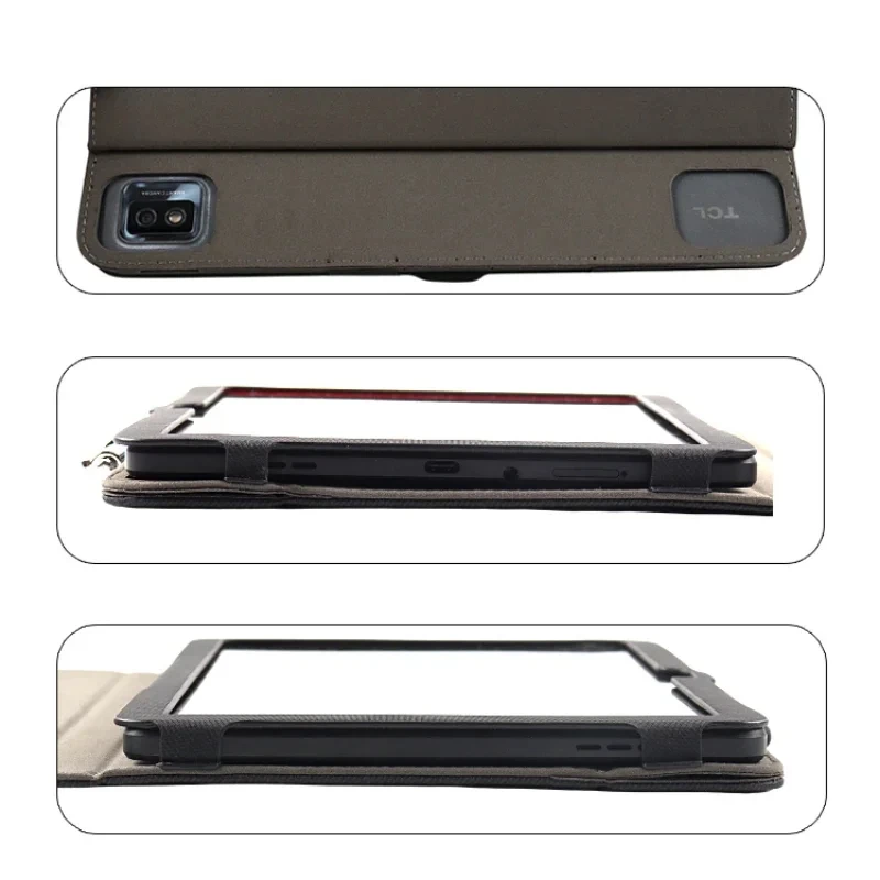 Premium Folio PU Leather Stand - Magnetic Handheld Cover