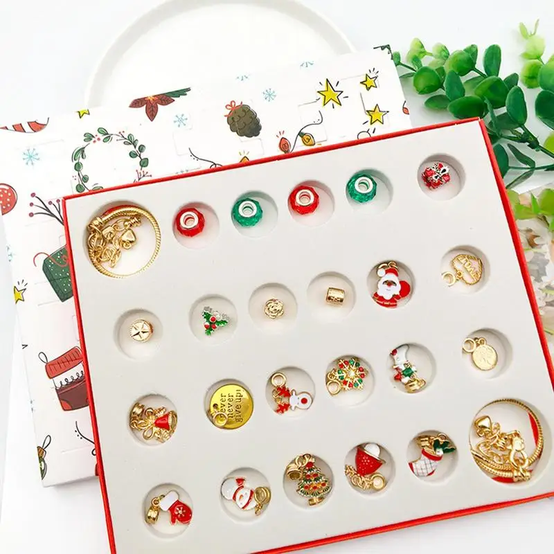Countdown Calendar Jewelry Christmas Theme Advent Calendar Jewelry For Girl Christmas Countdown Gift