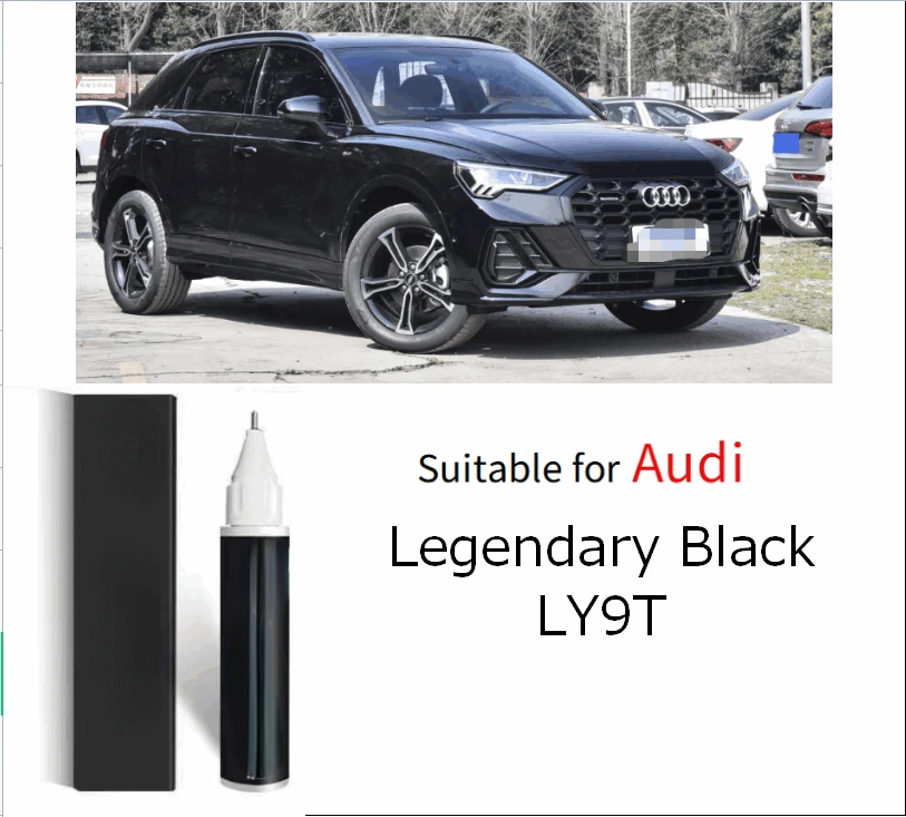 Paint repair for scratch suitable for Audi Legend Black LY9T Manganese black LB7R Phantom  LZ9Y Pen Scratch Cyclone Black LY9B
