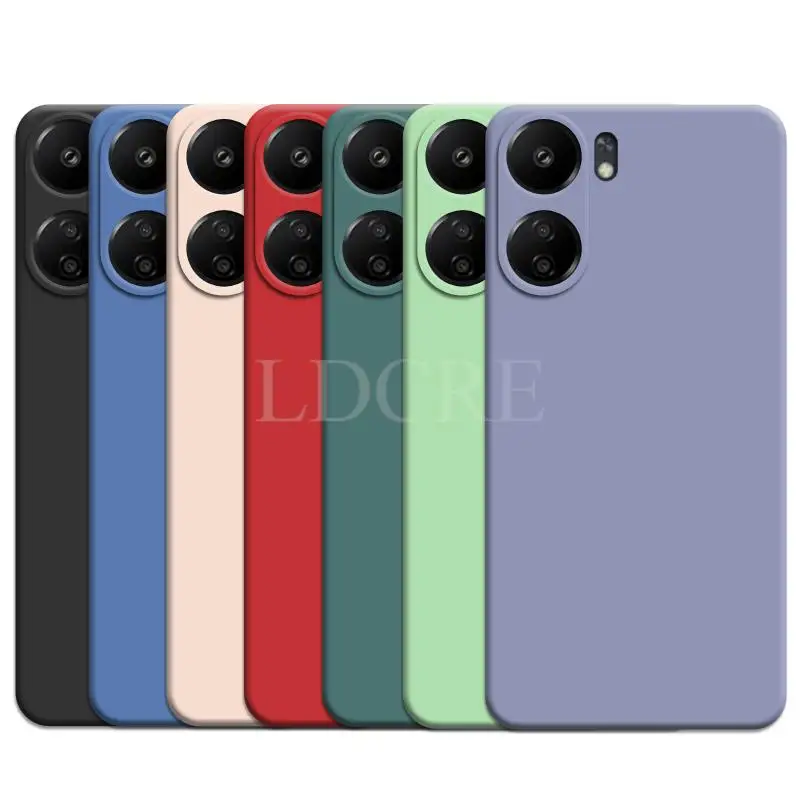 Premium Liquid Silicone Phone Case For Xiaomi Redmi 13C / Poco C65 Liquid Silicon Mobile Back Case Soft Silicone Phone Cover AL-Huda Gadget Houseonline Shop Bangladesh