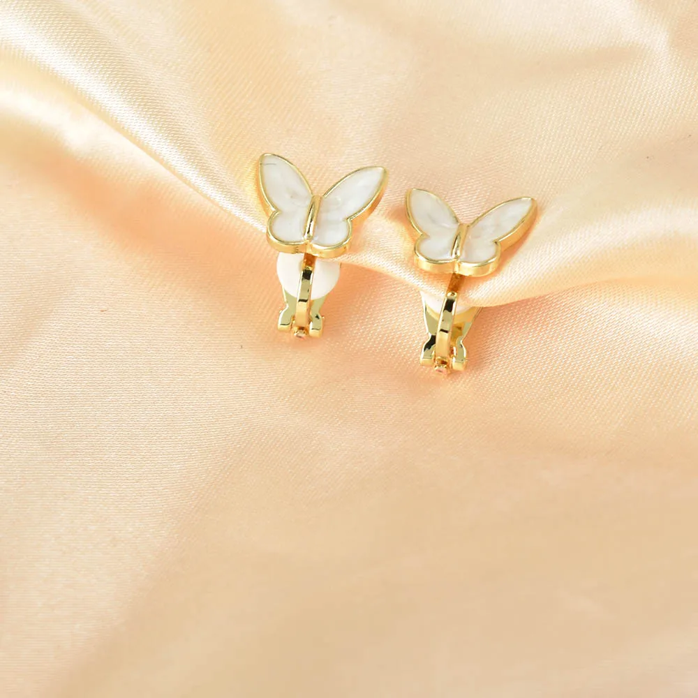 Ear clip earrings Butterfly clip on earrings without piercing for party gift
