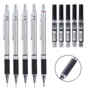 Metal Mechanical Pencil 0.3/0.5/0.7/0.9/2.0mm HB Automatic Pencil with Protective Cover Office School Writing Supplies 1
