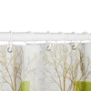 Modern Art Geometric Shower Curtain Set Herringbone Design Black White Striped Wall Cloth Decor Bathroom Polyester Curtains Hook 5