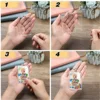 16PCS Acrylic Photo Frames Keychain Holder Photo Insert Blank Keyring For DIY Craft 2.2 x 3 Inch 2