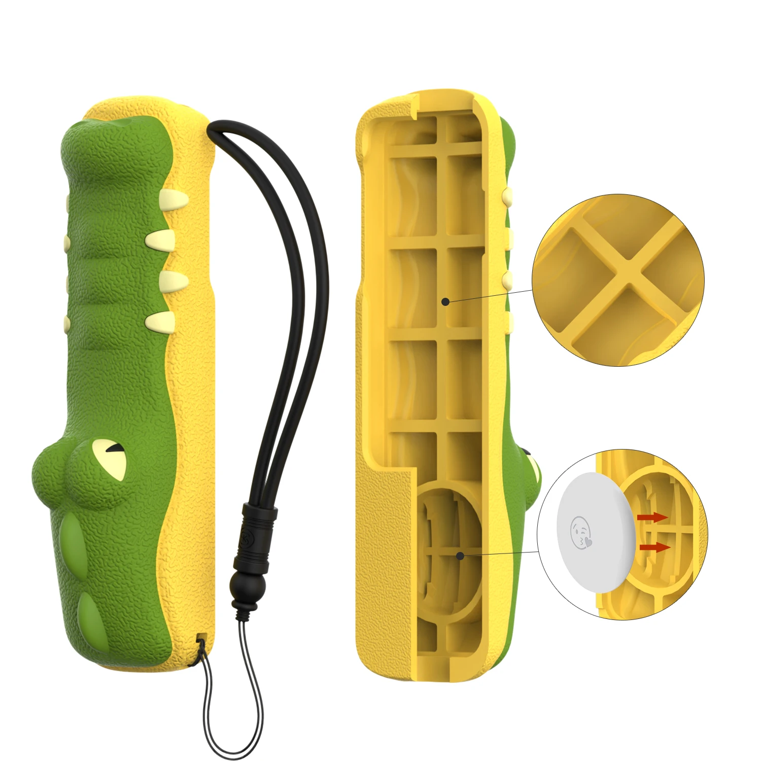 Cartoon Crocodile Silicone Case for Apple TV 4K Siri Remote 2nd 3nd Generation Anti-Lost Shockproof Protective Control Cover 5