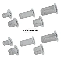 2pcs Floor Drain Filter Stainless Steel Mesh Basket Anti-hair Anti-clog 28-80mm 1"-3" Kitchen Bathroom Anti-rat/mosquito Stopper 1