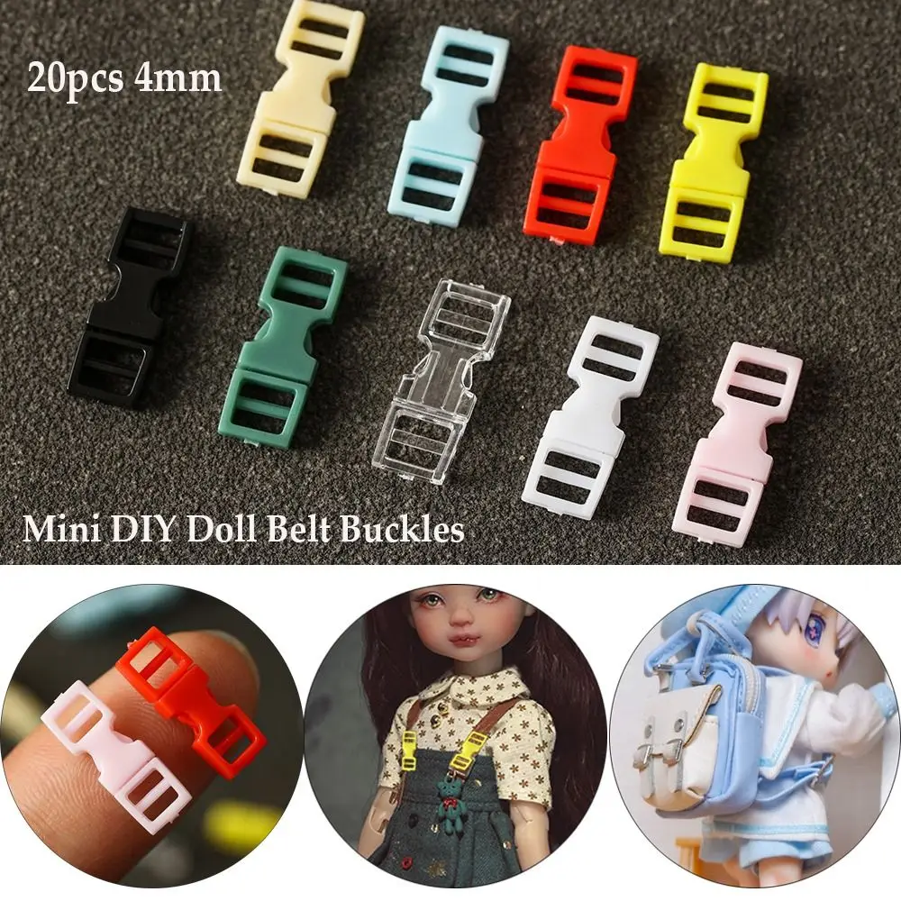 플라스틱 웨빙 액세서리 DIY 팔찌 미니 버클, 수제 배낭 단추 개 목걸이 스트랩, 인형 가방 버클, 20 개