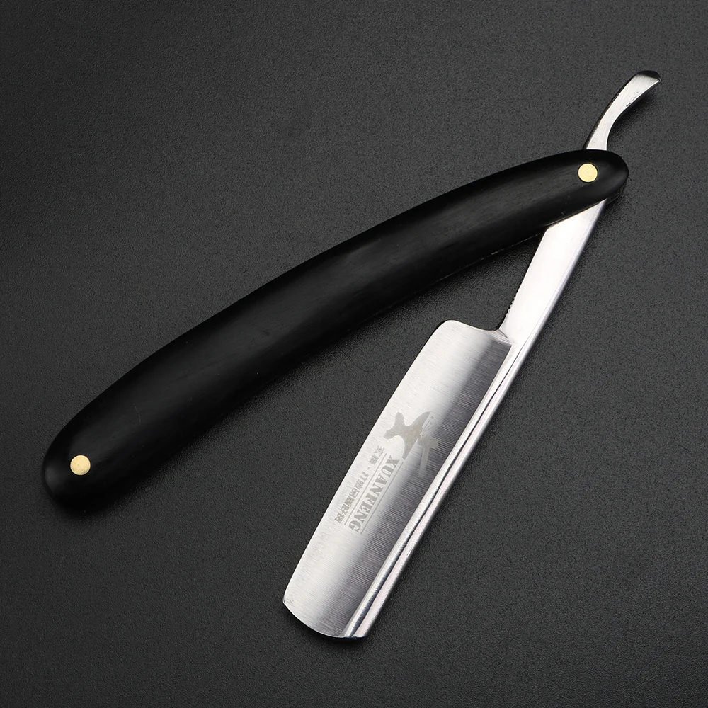 XUAN FENG Traditional Folding Shaver Hardened Steel High Hardness Sharp Straight Shaver Men's Shaver 5
