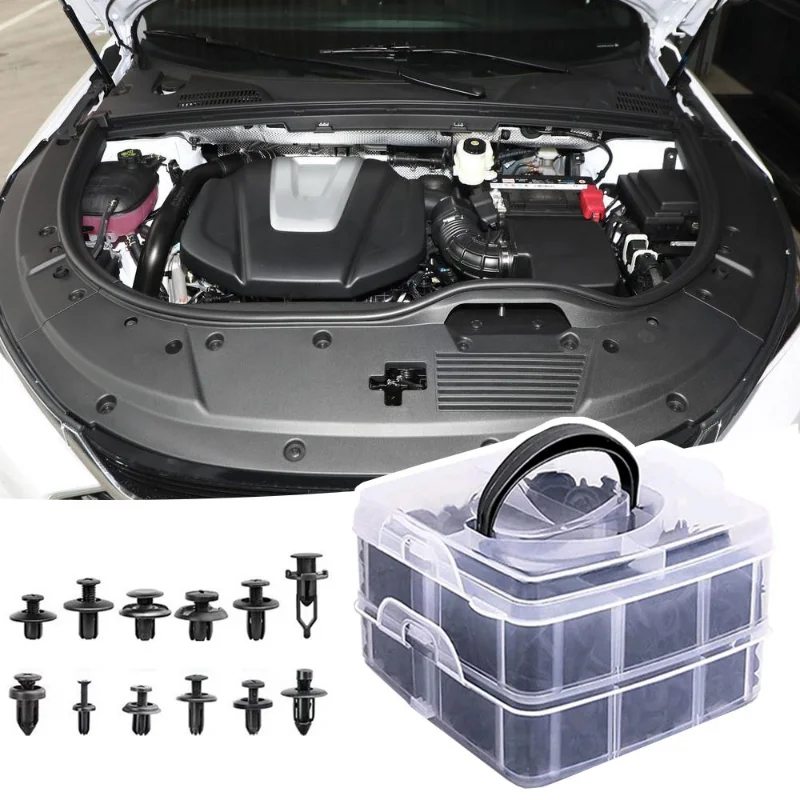 

300pcs Mixed Car Fastener Clips Auto Body Push Retainer Pin Rivet Bumper Door Trim Panel Retainer Fastener Clips Car Accessories