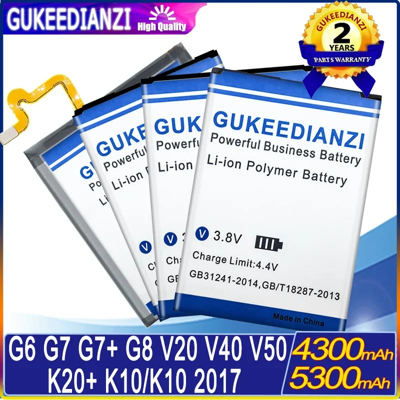 Batteria Per Lg G6 G600/G7 G7 + G7Thinq/G8 Thinq Lmg820Qm7/K10 2017 Versione K20 Plus/K10 F670L/V20 H990/V40 Thinq Q710/V50 Thinq