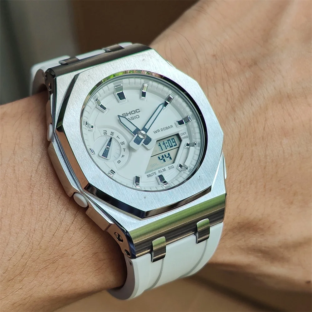 Фото Ремешок для часов Hontao Casioak GMA-S2100 из нержавеющей стали №3