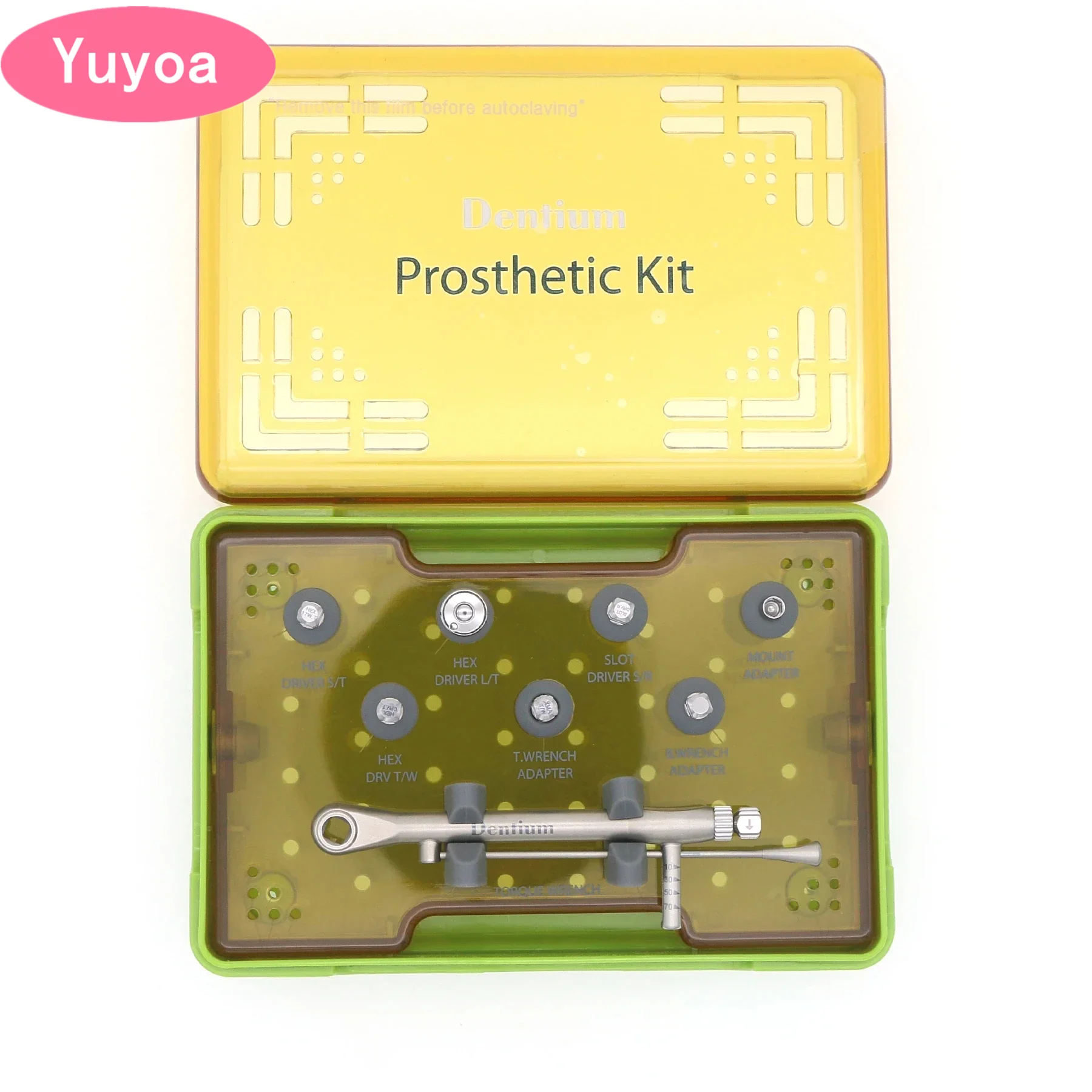 

Dentium XIP Prosthetic Kit Dental Implant Instrument Dentistry Surgery Tool Torque Wrench Hex Driver Sets