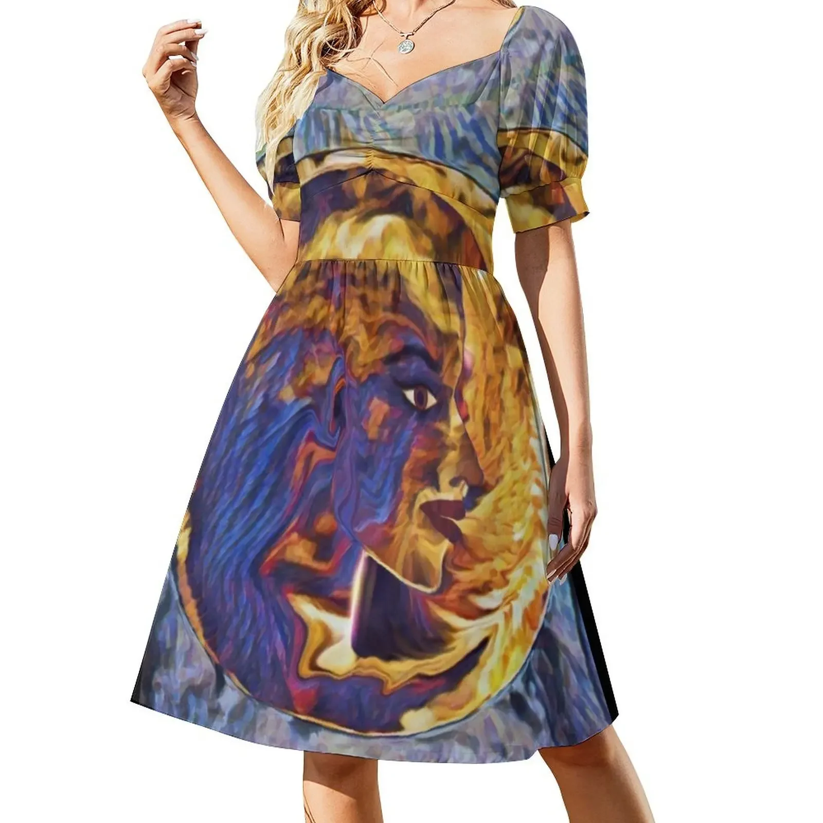 Vestido sin mangas Su Palabra es Oro, vestido de invitada de boda, vestido para mujer, verano mujer