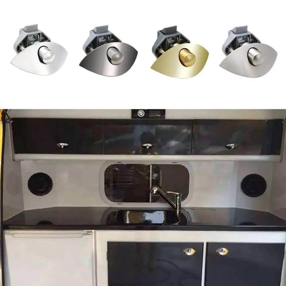 

Excellent Push Lock Anti-corrosive Zinc Alloy Keyless Latches Knob Plating Cabinet Drawer Push Latches