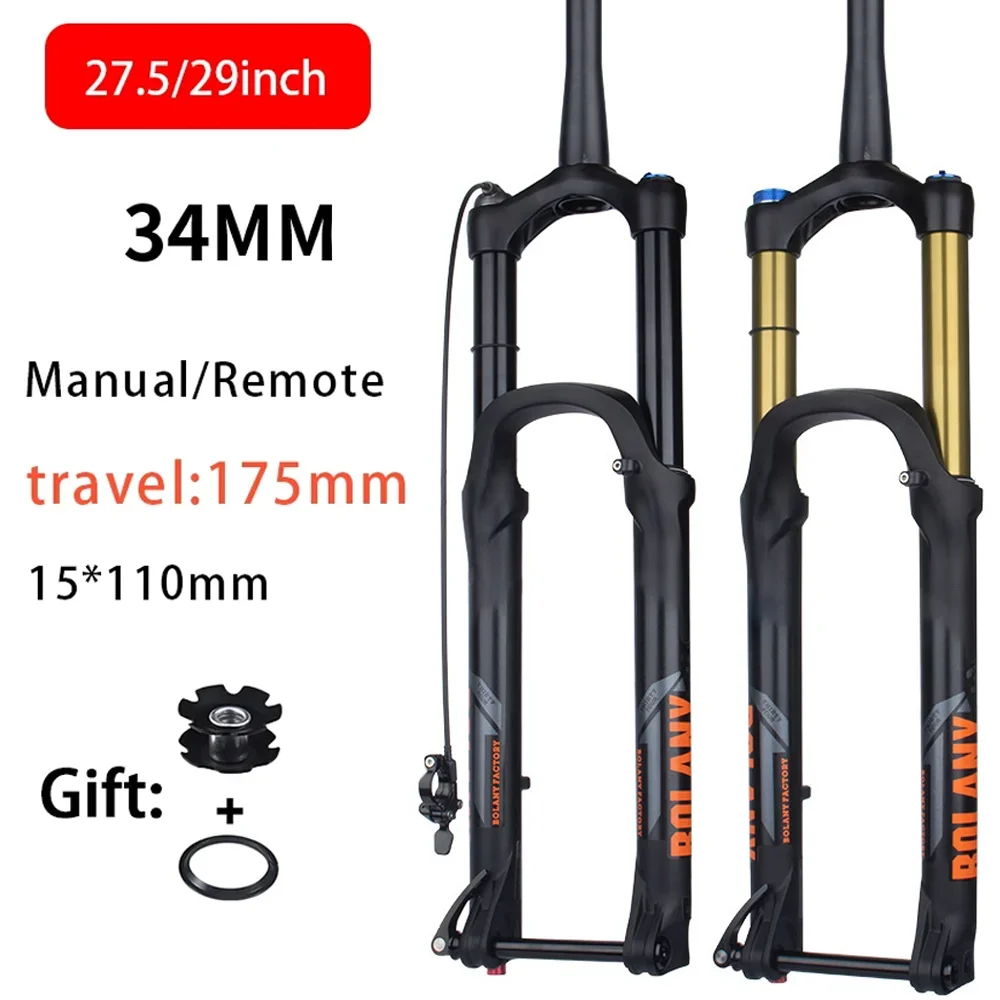 

Bike Suspension Fork 175mm Travel MTB Fork XC DH AM Down Hill Thru Axle Boost Fork Bicycle Rebound Adjustment Suspension