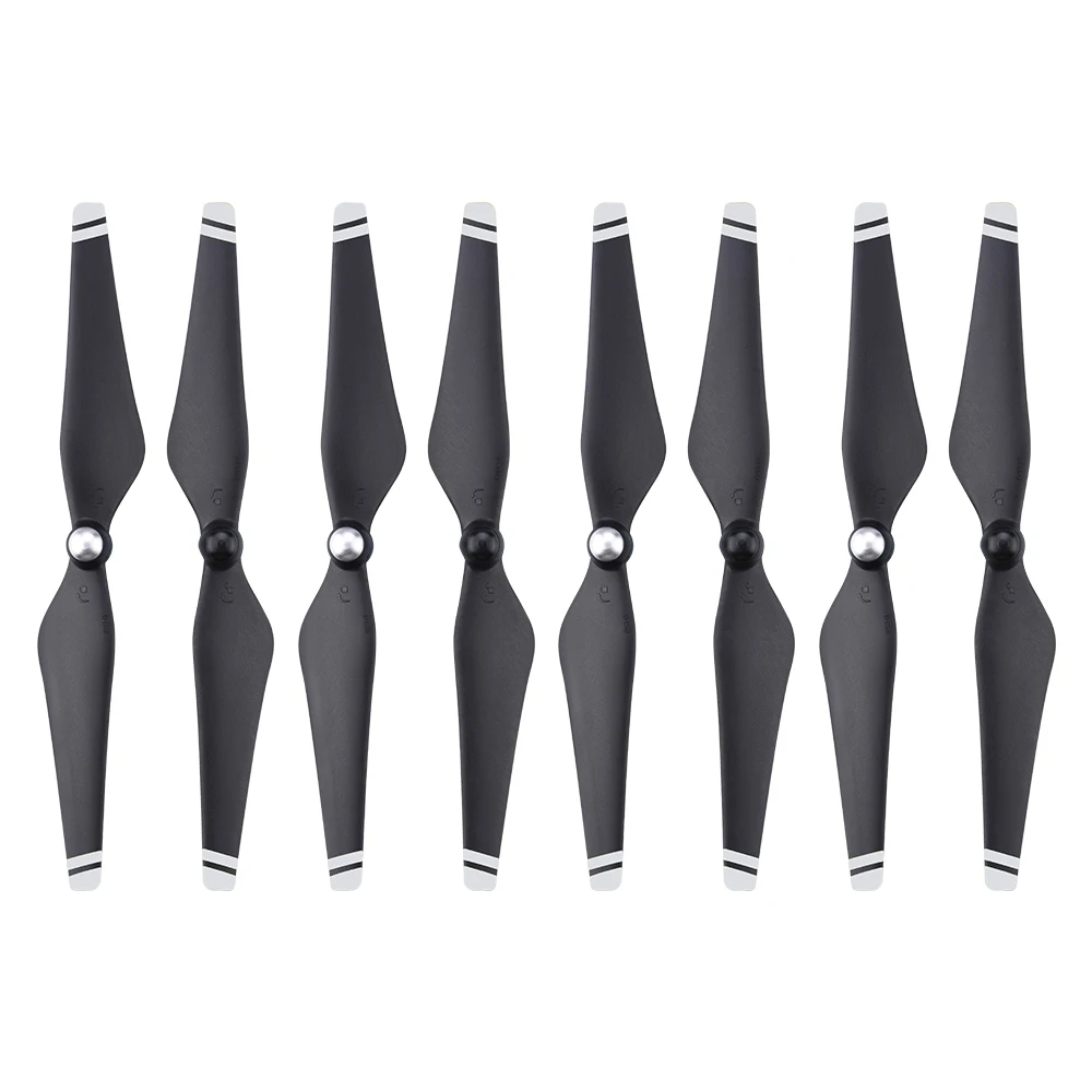Détail des hélices 9450 noires pour Phantom 2/3, montrant le pas et la fixation