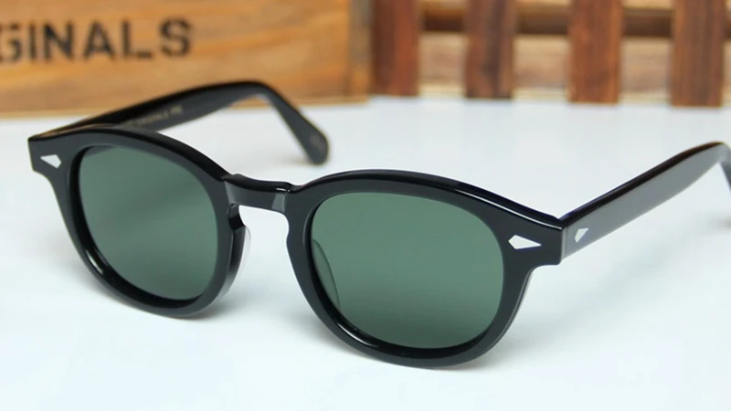 Lemtosh Sonnenbrille Mann Johnny Depp Polarisierte Sonnenbrille Blaue Linse Frau Luxus Marke Vintage Acetat Rahmen Fahrer Schatten – Detail 32