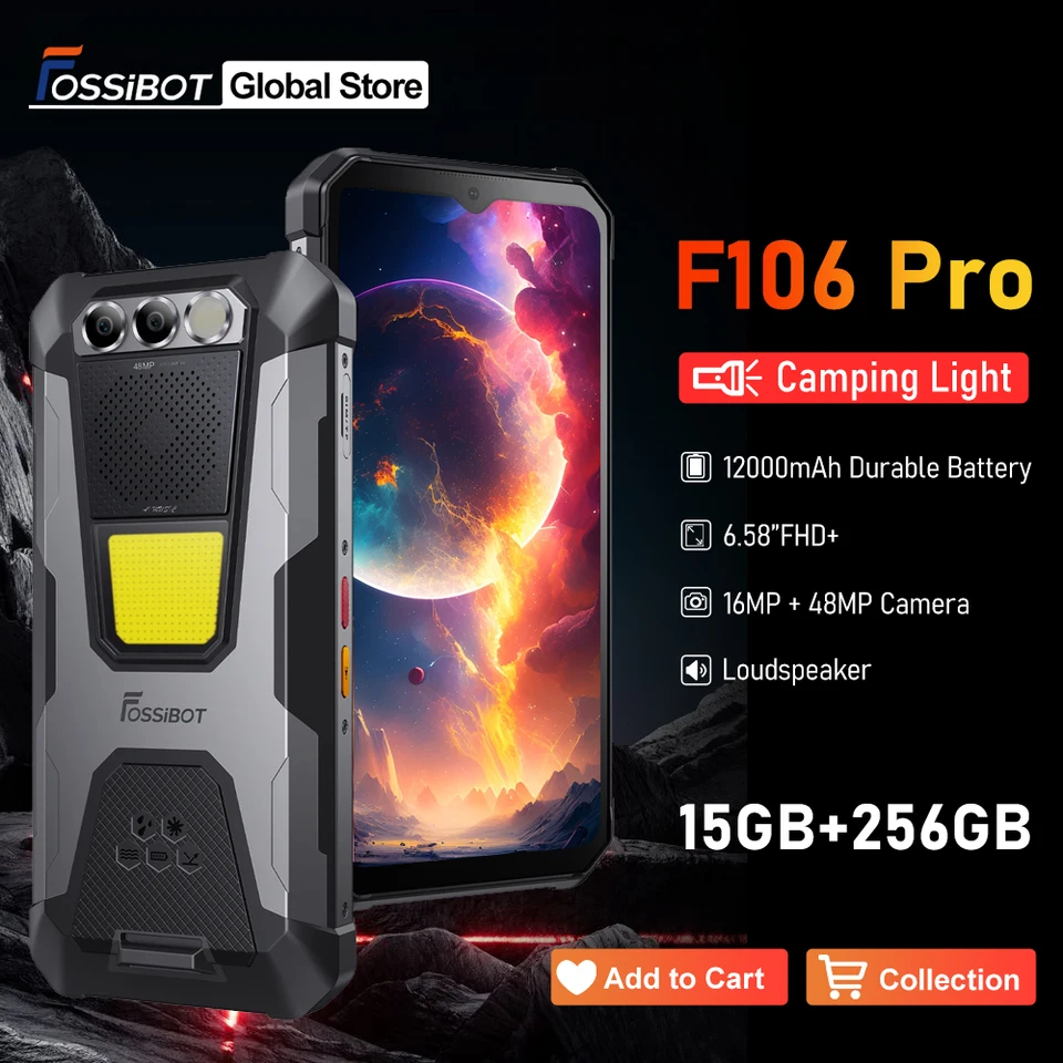 スマートフォン本体 FOSSiBOT F106 Pro Amazon.com: FOSSIBOT F106Pro Rugged Smartphone Unlocked