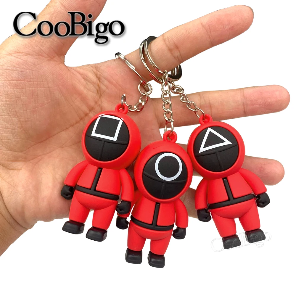 Squid Game Soldier Figurine Squid Game Keychain Keyring Squid Game