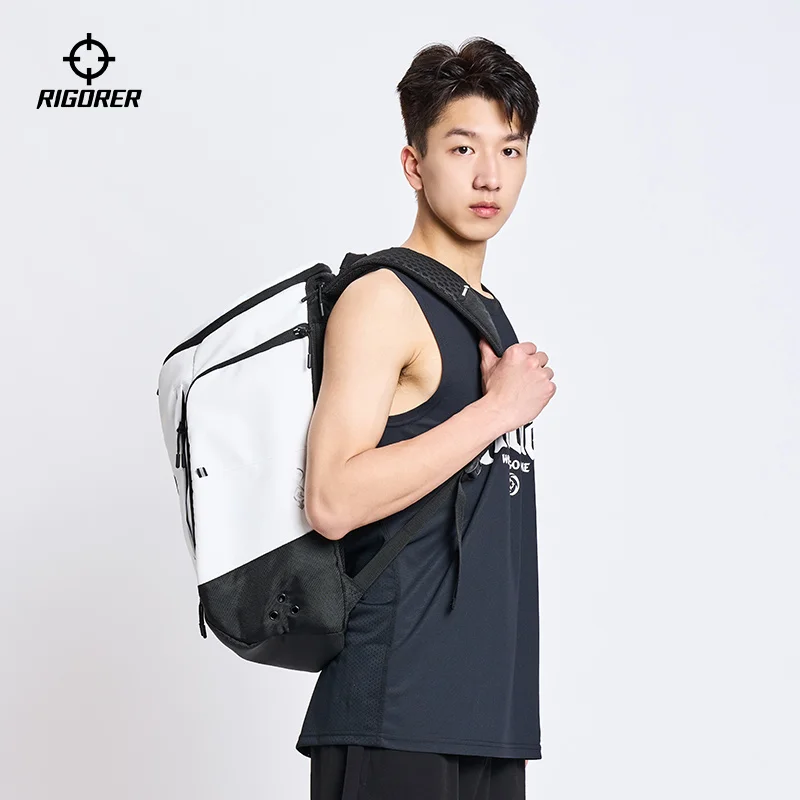 RIGORER Gravitational Basketball Backpack Multi-functional Training Portable Large Capacity Sports Bag Drawstring