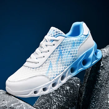 Mens Womens Running Shoes Summer Breathable Mesh Fashion Casual Sports Shoes Lightweight Wear-resistant Training Sneakers