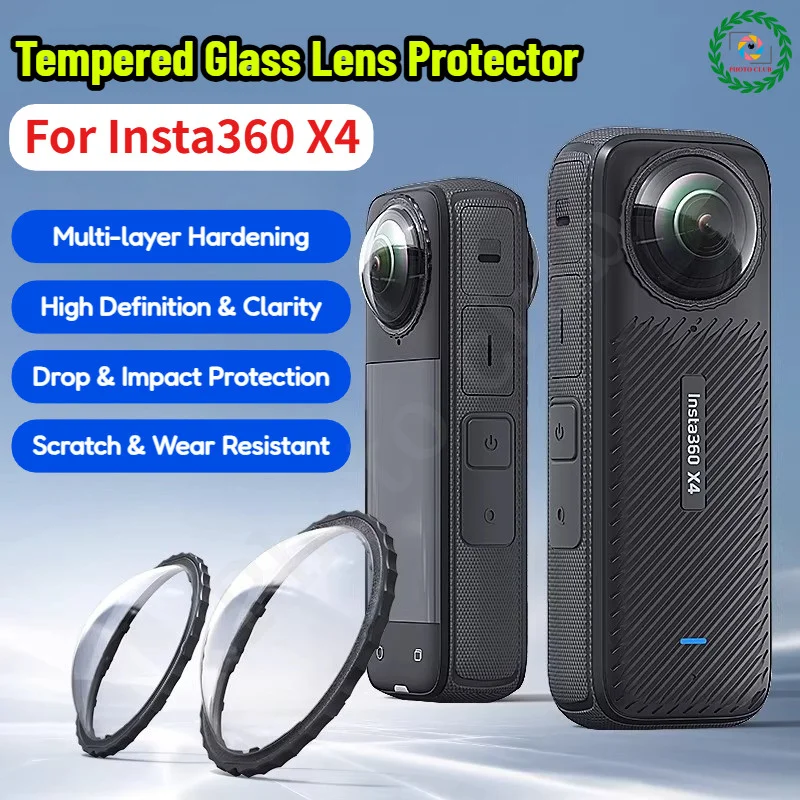 Insta360 X4용 강화유리 보호 렌즈 / Insta360 X4 렌즈 보호용 프리미..