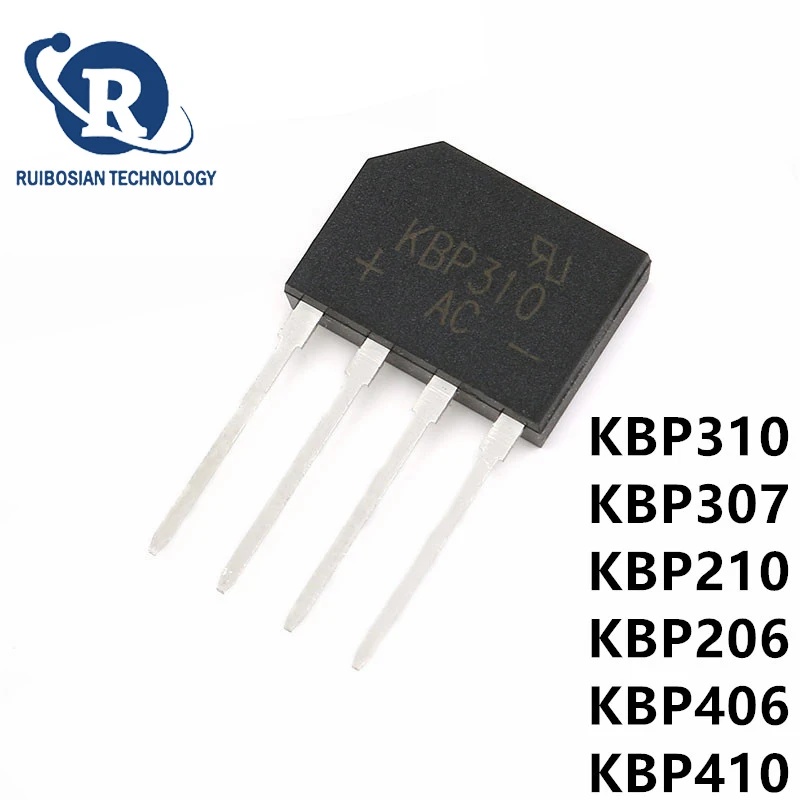 10PCS-KBP310-1000V-3A-bridge-rectifier-KBP206-KBP210-KBP307-KBP406 ...