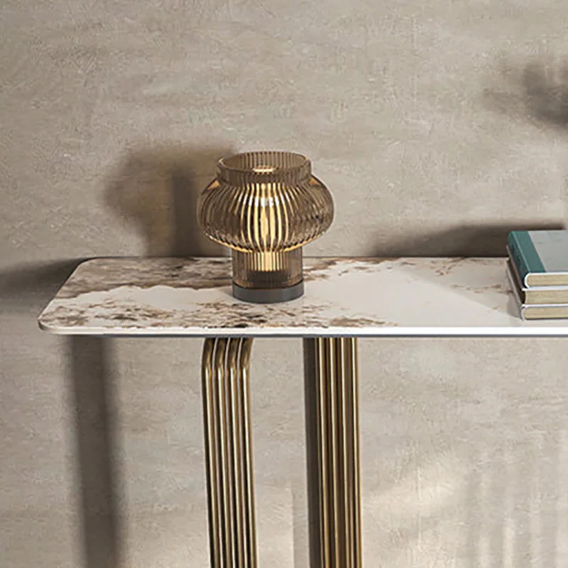 Tavoli Console Unici ed Eleganti, Minimalisti in Stile Italiano, Classici con Piano in Marmo, Mobili Console in Stile Nordico - immagine 3