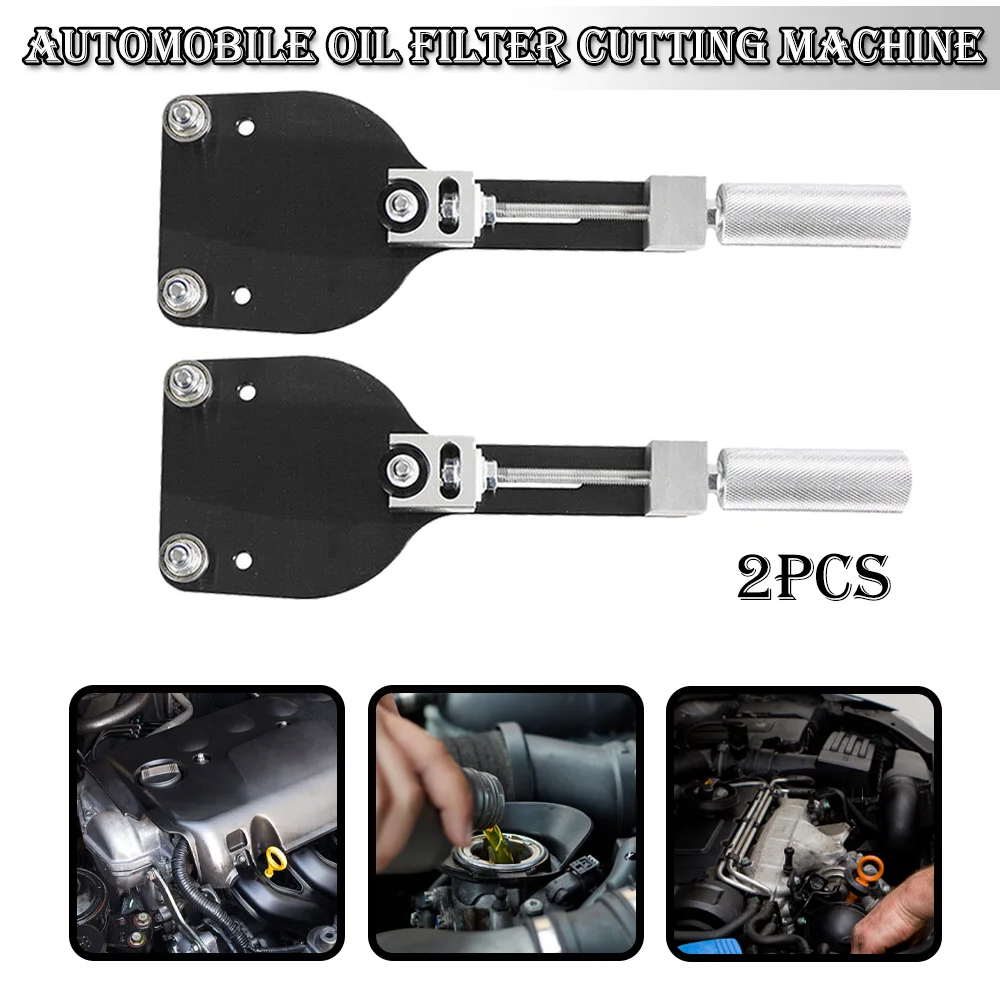 

2pcs Oil Filter Cutter Tool 77750 Aluminum Alloy High Quality Cutting Auto Accessories Filter Cutting Range 2-3/8" - 4-3/4"