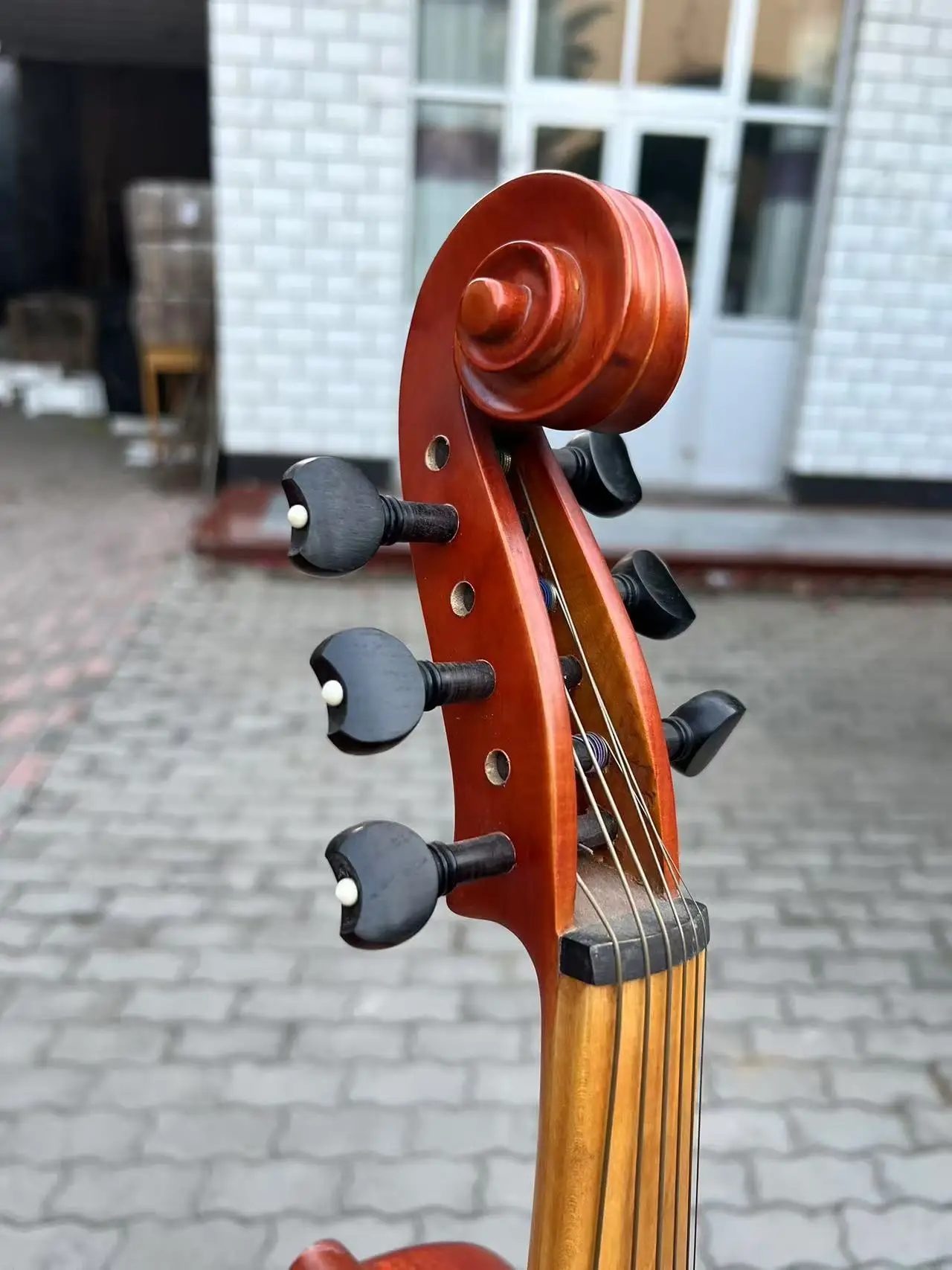 Baroque style SONG Brand Maestro 6 strings 16" viola da gamba，flames back#14513