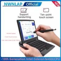 7 Inch Mini Laptop N4000 Notebook IPS Touch Screen Portable Netbook Win 10 Pro Mini PC Micro Computer BT 4.2 12G 128GB 1