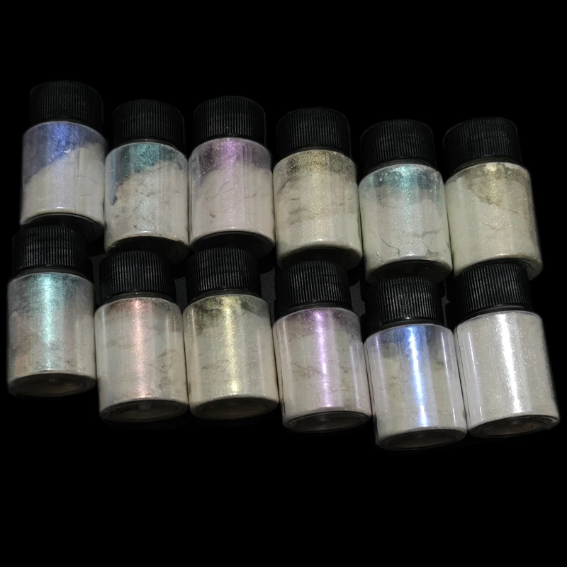 White Symphony Pearl Mica Powder Car Mermaid Paint Color Cosmetics Eyeshadow Soap Dye Pigment Polarized Violet Nail Glitter Dust nail powder nail glitter nail pigment mica powder