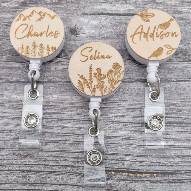 Personalized ID Badge Holder, Retractable Nurse Badge Reel Clip, ID Card Badge  Holder, Name Card Display Tag, Nurse Badge Gift - AliExpress