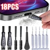 1-18PCS Mobile Phone Charging Port Dust Brush for iPhone 14 Samsung Huawei Xiaomi Universal Spearker Hole Cleaner Brush Kit Tool 1