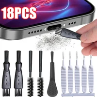 1-18PCS Mobile Phone Charging Port Dust Brush for iPhone 14 Samsung Huawei Xiaomi Universal Spearker Hole Cleaner Brush Kit Tool 1