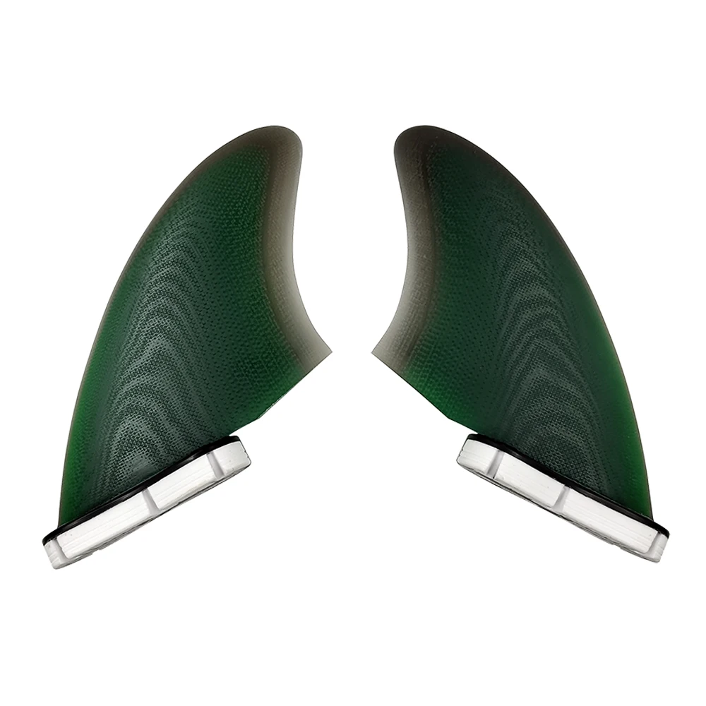 UPUSRF FCS 2 Twin tabs Surfboard Fins Fibreglass Performance Core Keel Twin sets Quilhas Thruster Side Short Board Fins Surfing