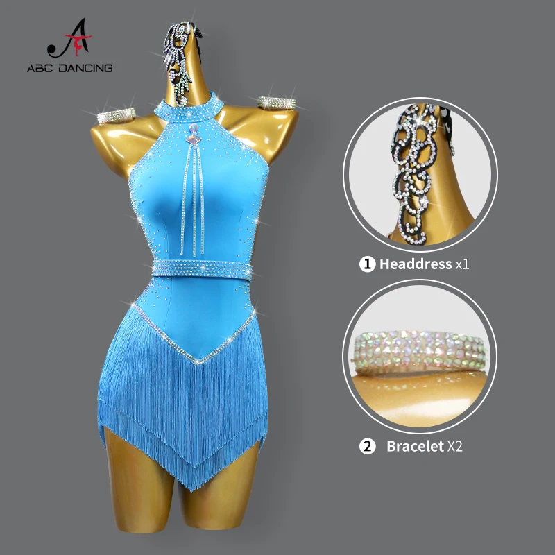 Abiti da donna latinoamericani Abiti da ballo Abiti da festa per ragazze Abiti da ballo di samba Gonna sportiva femminile Palcoscenico personalizzato - immagine 2