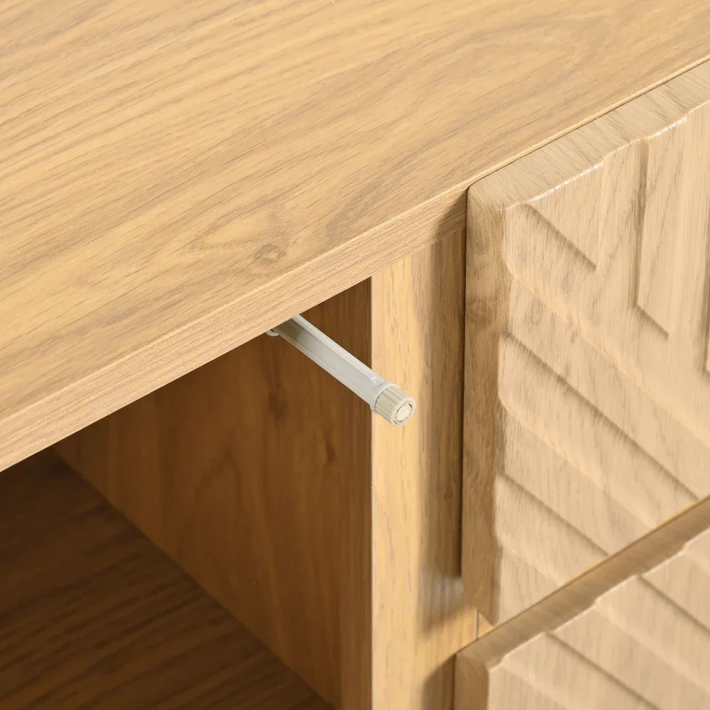 Multifunktionales Sideboard (TV-Schrank/Buffet/Kommode) – Türen + Schubladen, kratzfest, ideal für Wohn-/Esszimmer, einfache Montage – Detail 20