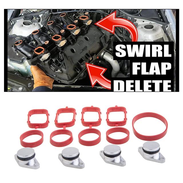 4*22mm / 4* 33mm Swirl Blanks Flaps Repair Delete Kit for BMW E87 E46  E90/91/92 E39 E60/61 E38 E65 E83 E53 E70 M47 M57 ect. - AliExpress