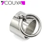 COUYA 2018 Stainless Steel Circle Inlay Punk Rock Cool Girl Friendship Rings Christmas Gift To Sister Prevent Allergy 1
