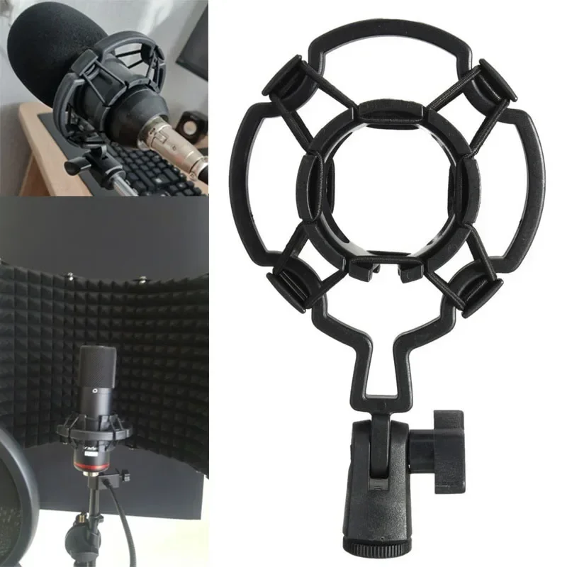 Condenser Microphone Shock Mount Holder Studio Recording Bracket for Large Diaphram Mic Clip microphone mount clamp microphone shock mount