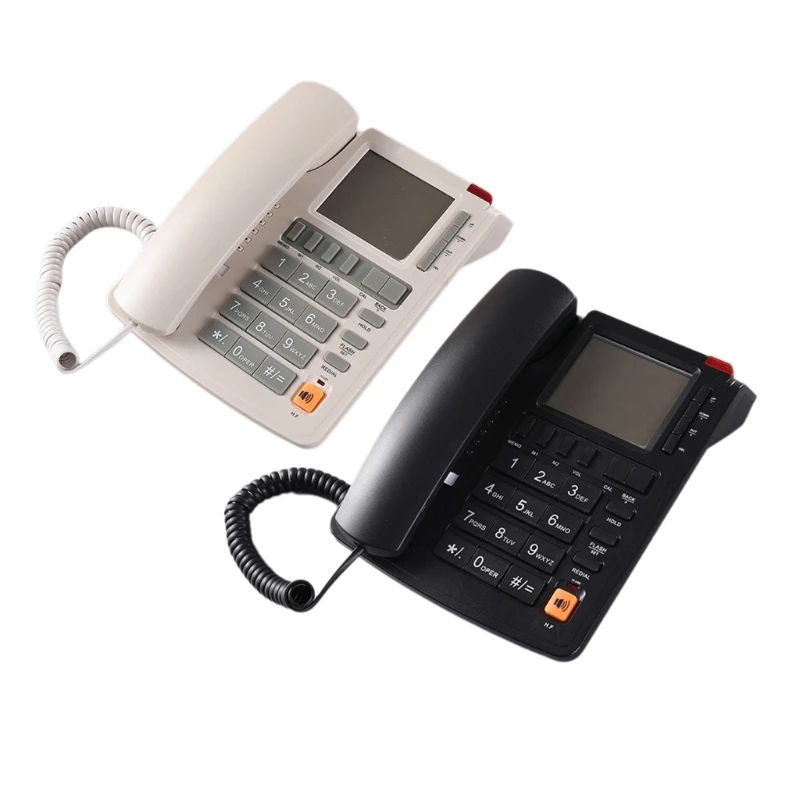 

Corded Telephone Landline Telephone Big Button Landline Phones with Caller Identification for Front Desk Home Hotel Dropship