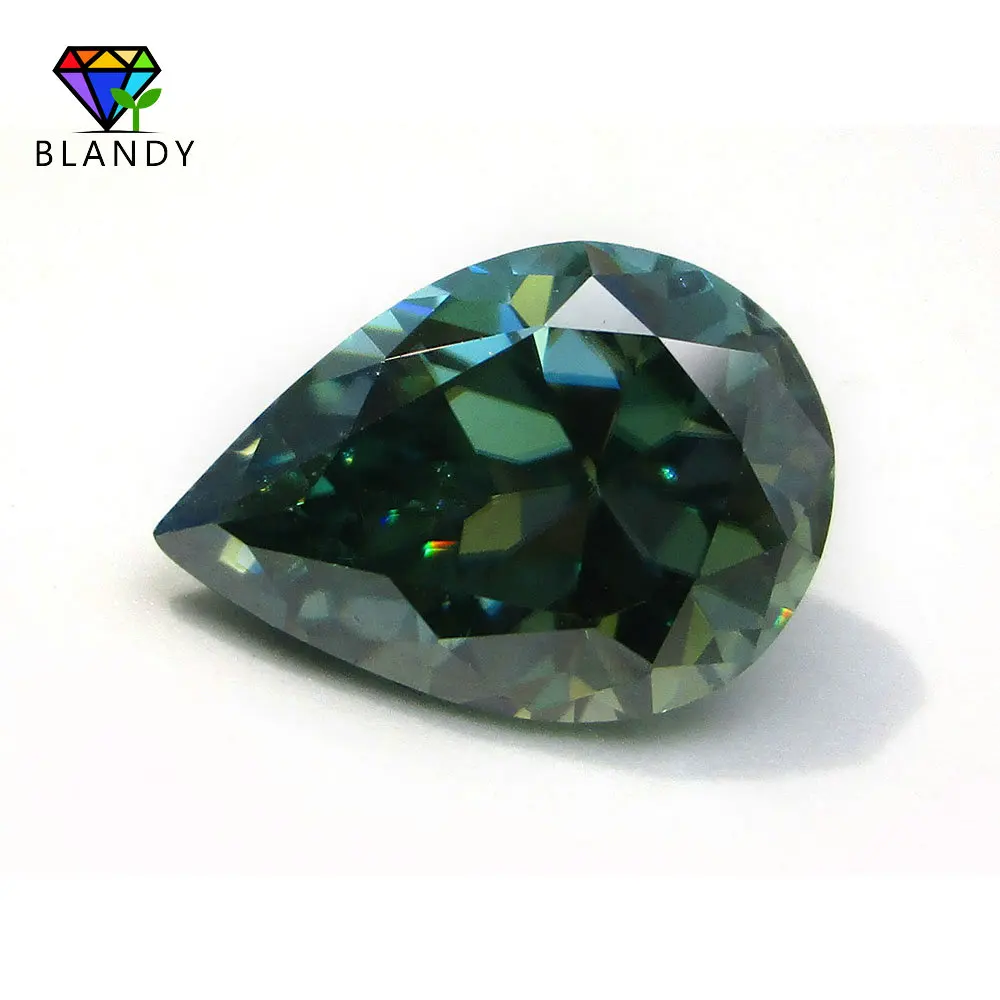 

100% ct до ct свободная фотография синий зеленый цвет настоящий лабораторный алмаз для ювелирных изделий GRA