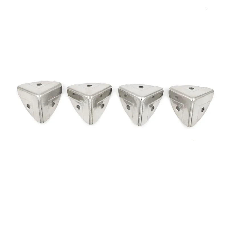 

4pcs/set Silver Metal Corner Bracket Angle Brace Protectors for Wooden Trunk Box Chest Flightcase