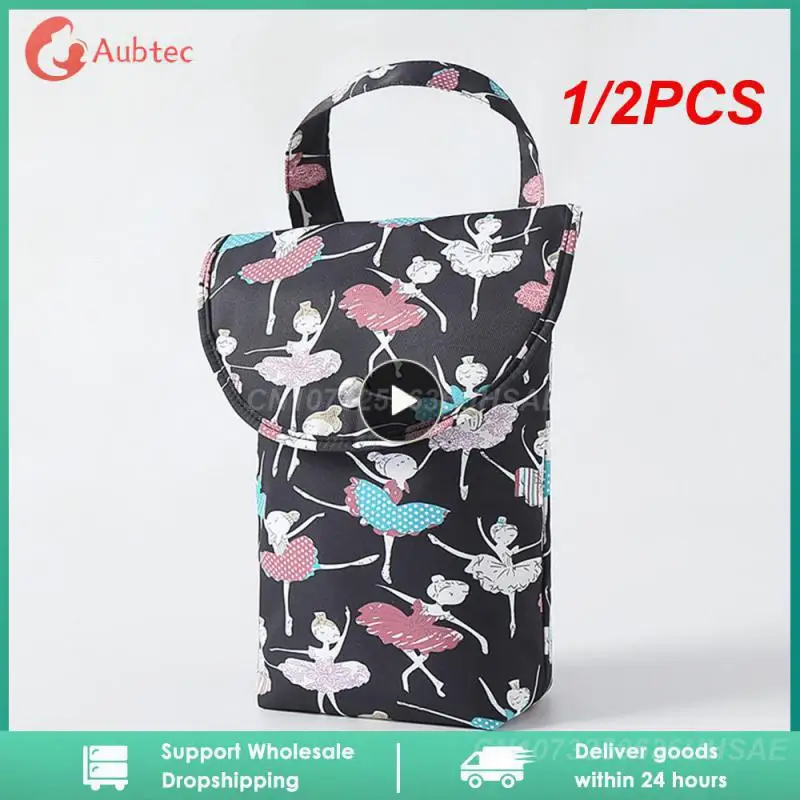 

1/2PCS New Waterproof and Reusable Baby Diaper Bag Baby Handbag Large Capacity Mommy Diaper Storage Bag Carrying Bag for Going
