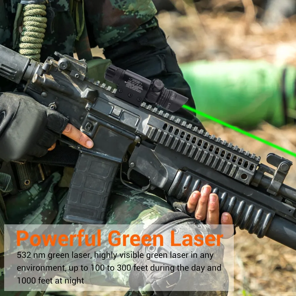 Tactical Laser Sight Green Red Dot Laser Adjustable Pointer Red Dot Rifle Scope with Remote Press Switch Hunting Accessory