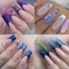 12Pcs/sheet Reused Soft silicone Pad French Line Nal Forma Dual Sticker Poly Nail Gel Duet System Dual Form for French Manicure 5