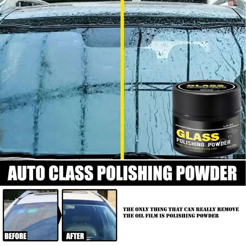 car Glass Scratch Remover Glasses Scratch Remover Window Cleaner Powder Detergent Window Washing Solution Safe Windshield Polish